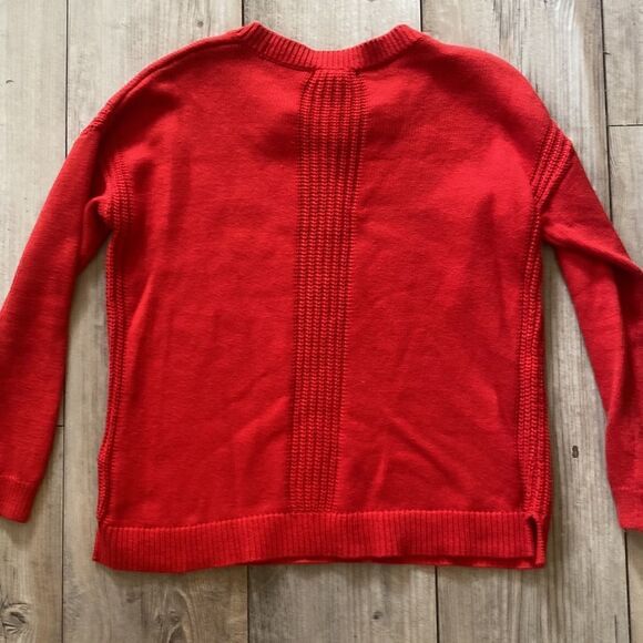 Artisan NY Sweater Red Medium Cable Knit Medium - Picture 5 of 5